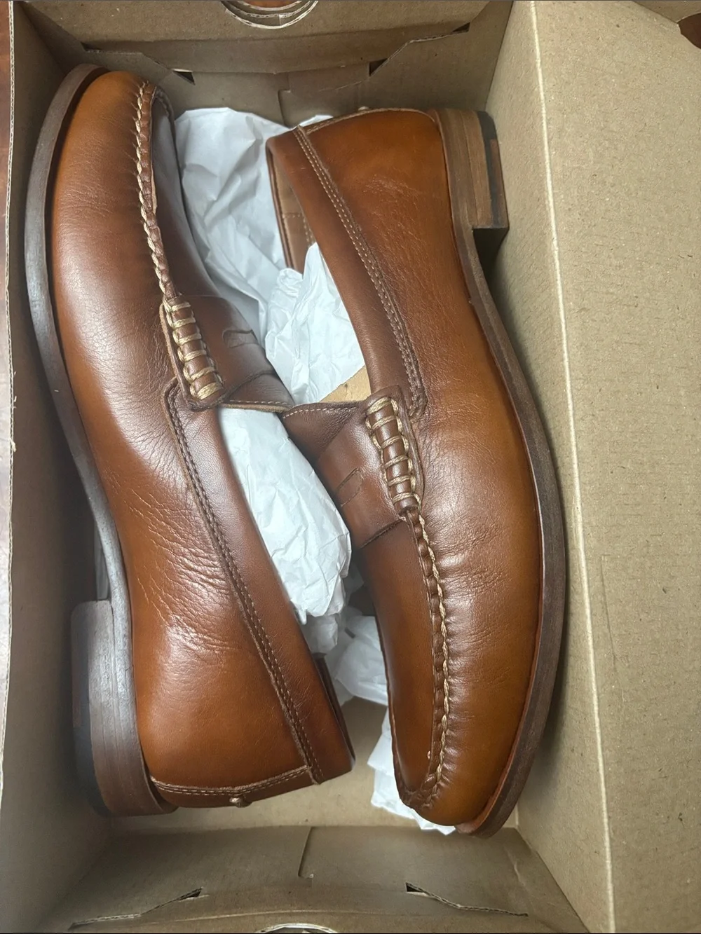 Johnnie-O Clubhouse Penny Loafer Tan Size 10.5